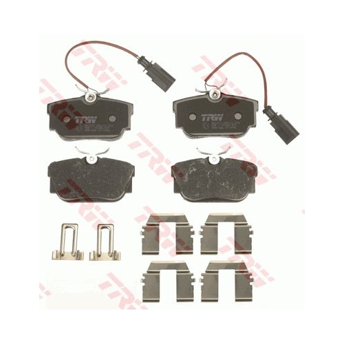 Set placute frana Trw GDB1326, parte montare : Punte spate