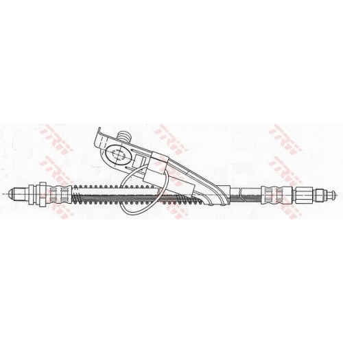 Furtun frana fata TRW Ford Fiesta Caroserie (J5 J3 ) 02.1996- Fiesta Caroserie (Jv ) 05.1998-08.03 Fiesta IV (Ja Jb ) 08.1995-06.06 Puma 03.1997-06.02; Mazda 121 III 03.1996-04.03 partea dreapta Fata