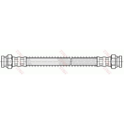 Furtun frana Citroen AX (ZA), Xsara (N1), ZX (N2); Peugeot 306 (7B), punte spate, Stanga=Dreapta, TRW