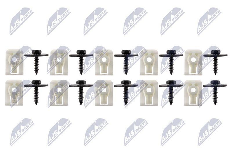 Clema, clips fixare BMW 7 (F01 / F02), 5 GT (F07), 5 (F10 / F11), 6 (F12 / F13), X6 (F16), X2 (F39), 2 (F45), 2 (F46), X1 (F48), X3 (G01), X4 (G02), X5 (G05), X6 (G06), X7 (G07), 7 (G11 / G12), 3 (G20 / G21), 5 (G30 / G31); set 20 bucati; 7147311312; NTY