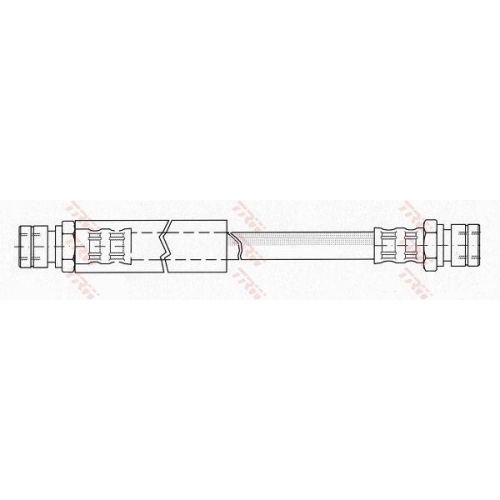 Furtun frana Mercedes G-Class (W460), G-Class (W461), G-Class Cabrio (W463), punte fata, Stanga=Dreapta, TRW