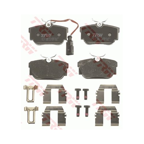 Set placute frana Trw GDB1369, parte montare : Punte spate