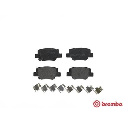 Placute frana Toyota Verso ( R2) 04.09-08.18, Verso Van ( R2) 04.09-08.18, Spate, BREMBO