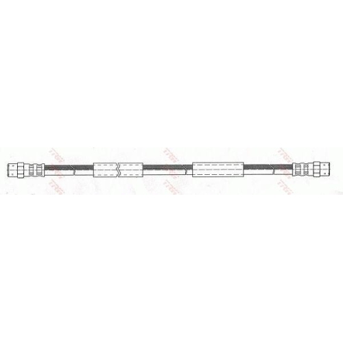 Furtun frana VW LT 28-35 1 (281-363), LT 40-55 1 (291-512), Transporter 4 (70E), Transporter T3 (24), Transporter T4 (70A), punte fata, Stanga=Dreapta, TRW