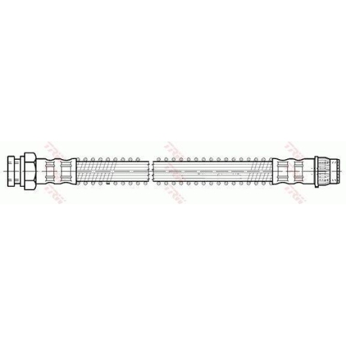 Furtun frana Citroen C2 (Jm ), C2 Enterprise (Jg ), C3 1 (Fc, C3 Pluriel (Hb ); Peugeot 1007 (Km ), punte spate, Stanga=Dreapta, TRW