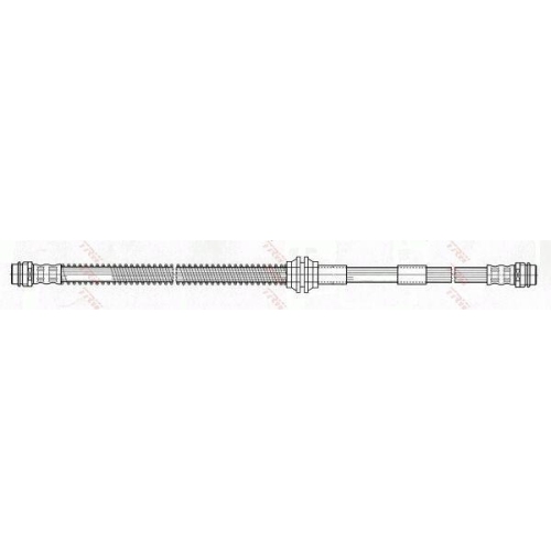 Furtun frana Audi Q7 (4lb); Vw Touareg (7la, punte fata, Stanga=Dreapta, TRW