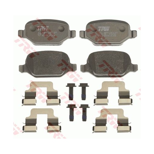 Set placute frana Trw GDB1396, parte montare : Punte spate