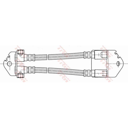 Furtun frana Ford Transit Box (Fa ), Transit Bus (Fd, Transit Flatbed / Chassis (Fm , punte spate, TRW