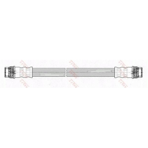Furtun frana Renault Clio 3 (BR0/1), Kangoo 2 (KW0/1), Megane 2 (BM0/1), Modus / Grand Modus (F/JP0), Scenic 2 (JM0/1), punte spate, Stanga=Dreapta, TRW