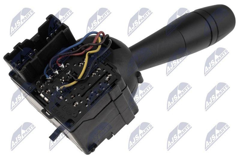 Comutator coloana directie Dacia Duster 2010-, Logan II 2012-, Sandero II 2012-, Dokker 2012-; functii: semnalizare, claxon, lumini, proiectoare ceata spate, faza lunga; 255401301R; NTY, aftermarket