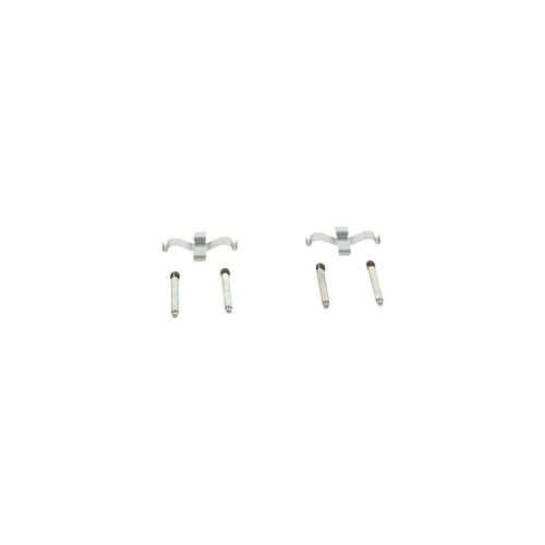 Set accesorii placute frana Mercedes 124 (W124) 12.84-08.93, 190 (W201) 10.82-08.93, Clasa A (W168) 07.97-08.05, Clasa C (W202) 03.93-05.00, Clasa E (W124) 02.93-06.96, Clasa E Convertible (A124) 05.93-03.98, Clasa E Coupe (C124) 06.93-06.97, Spate, BOSCH