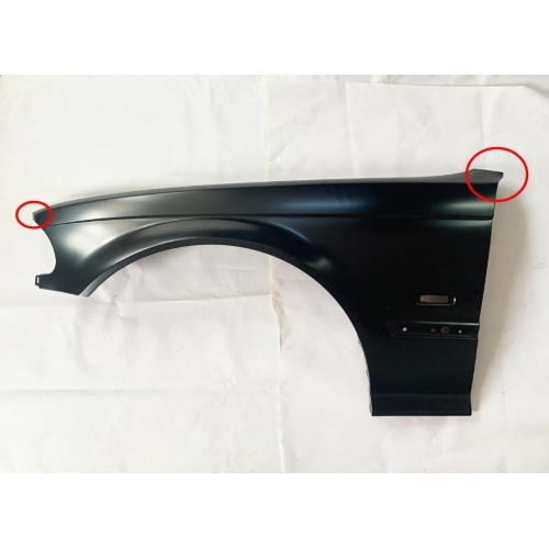 Aripa fata Bmw Seria 3 (E46), Sedan/Combi, 06.1998-09.2001, partea Stanga, cu gaura pentru semnalizare, 41358240405, INDOITA LA COLTURI
