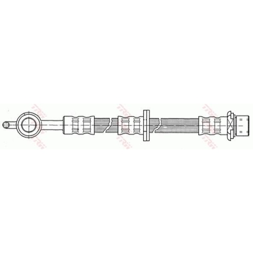 Furtun frana fata TRW, Toyota Yaris (P1), 1999-12.05, Yaris Verso, 08.1999-09.2005, partea dreapta, Fata; Tara productie vehicul : Japonia; puntea fata; dreapta