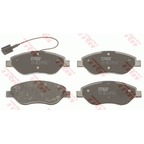 Set placute frana Trw GDB1484, parte montare : Punte fata