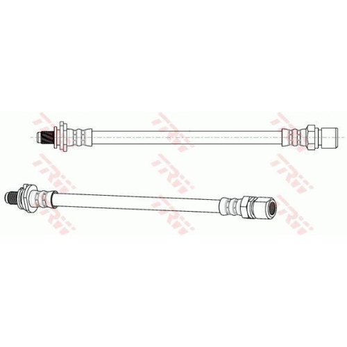Furtun frana Opel Astra F (T92), Calibra A (C89), Vectra A (J89); Saab 900 II, 9-3 (YS3D), punte spate, Stanga=Dreapta, TRW