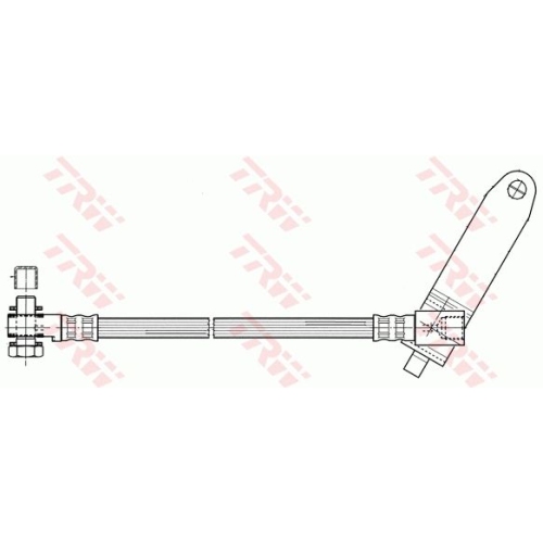 Furtun frana fata TRW, Ford Tourneo Connect, 2002-12.2013, Transit, 2000-2006, partea dreapta, Fata; puntea fata; dreapta