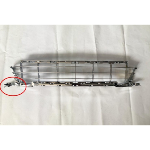 Grila bara Peugeot 207 (W_) 05.2006-2009 Model Sport/Rc/Sw, Fata Partea inferioara, Cromat, 7414QG -CLEMA RUPTA