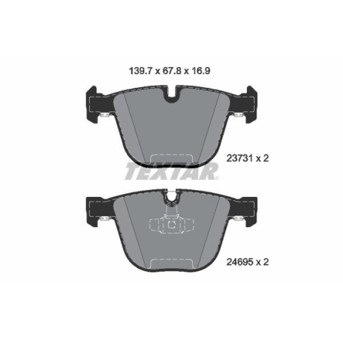 TEXTAR set placute frana,frana disc Q+