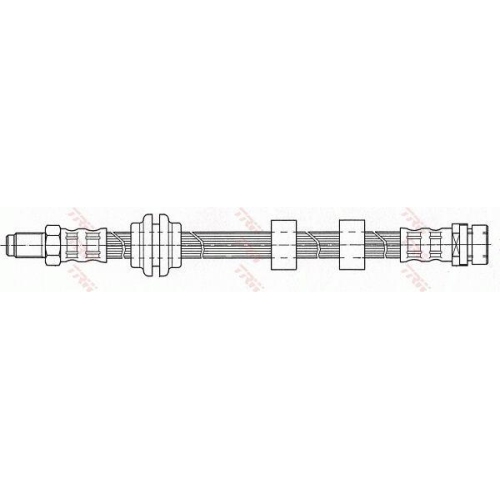 Furtun frana Ford Focus 1 (Daw, Focus 1 Box / Estate (Dnw), Focus 1 Estate (Dnw), Focus 1 Sedan (Dfw), punte fata, Stanga=Dreapta, TRW