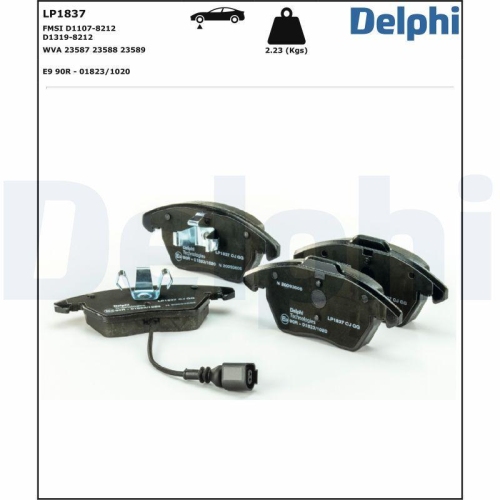 DELPHI set placute frana,frana disc