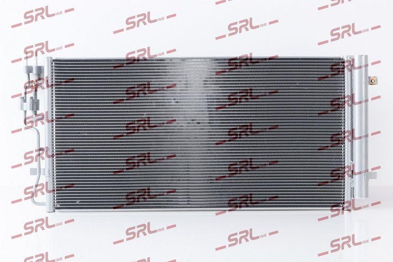 Condensator climatizare AC Kia Carens 06-13, motor: 1.6 CRDI, 2.0 CRDI, Condensator cu uscator integrat , 692(645)x335x16, SRLine, miez si rezervor din aluminiu brazat, 976061D200; 976061D210