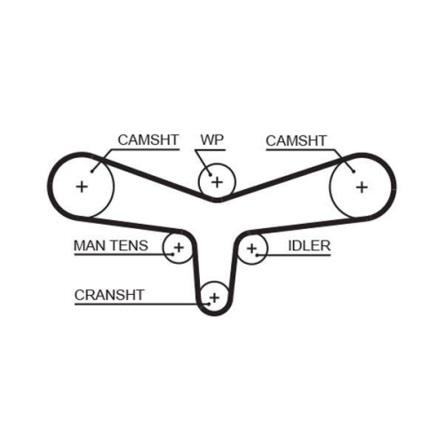 Kit curea distributie Audi A4 B5 (8d2), A4 B6 (8e2), A6 C5 (4b2), A8 D2 (4d2), Allroad C5 (4bh); Skoda Superb 1 (3u4); VW Passat B5 (3b2), 2.5 TDI, GATES