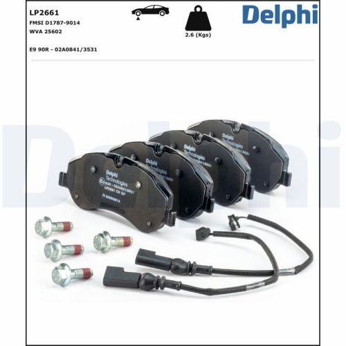 DELPHI set placute frana,frana disc