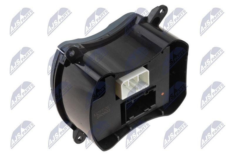 Comutator lumini avarie Fiat Doblo 2000-2010; 18+8 pini, versiuni cu coborare automata a geamului, pe partea volanului; 7353727040E; NTY, aftermarket