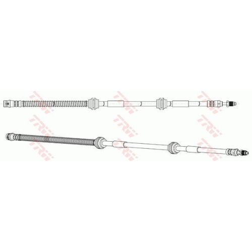 Furtun frana Porsche Cayenne (9pa); Vw Touareg (7la, punte fata, Stanga=Dreapta, TRW