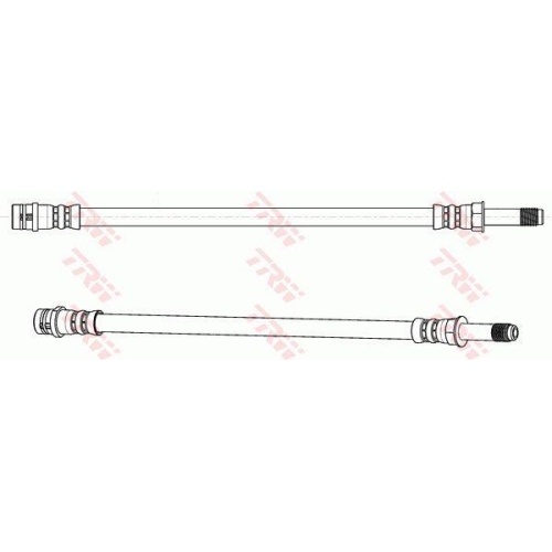 Furtun frana Vw Multivan T5 (7hm, Transporter T5 Box (7ha, Transporter T5 Bus (7hb, punte spate, Stanga, TRW