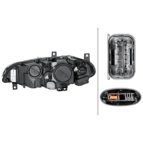 Far Bmw X5 (E70), 10.2006-11.2013, Pachet M, X6 (E71), 01.2008-12.2013; partea Dreapta, bi-xenon; cu lumina de zi; D1S+H8+PSY24W; electric; fara bec descarcare; fara ballast; cu motor, HELLA