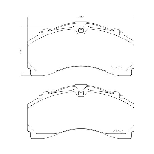 TEXTAR set placute frana,frana disc