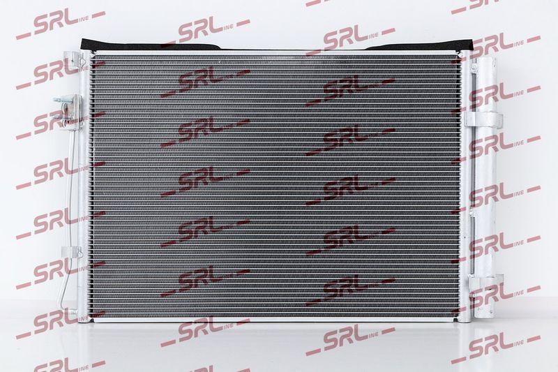 Condensator climatizare AC Kia Rio 16-, Stonic 17-, motor: 1.2, 1.4, Condensator cu uscator integrat , 555(515)x375(363)x16, SRLine, miez si rezervor din aluminiu brazat, 97606H8000; 97606H8050