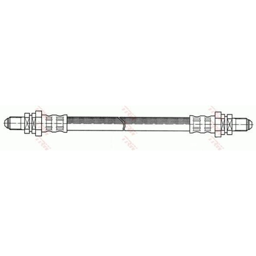 Furtun frana Ford Fiesta Box / Lifback (Fvd), Fiesta Box/Minivan (F3l, Fiesta 3 (Gfj), punte spate, Stanga=Dreapta, TRW