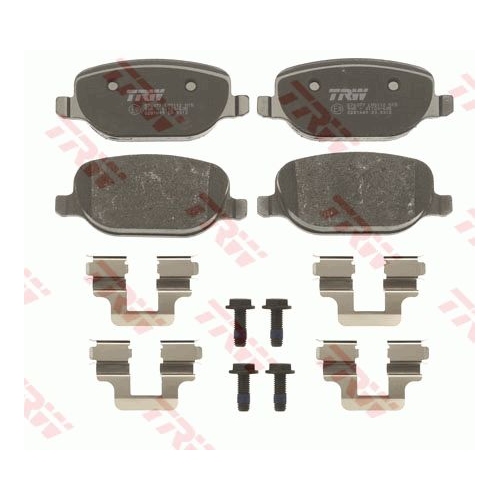 Set placute frana Trw GDB1649, parte montare : Punte spate