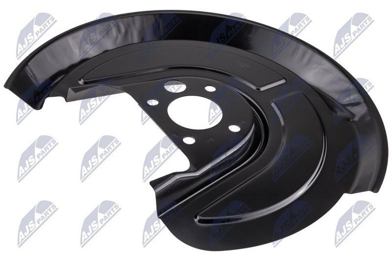 Protectie stropire disc frana Audi A3 96-99 / 00-03, TT 06-14; Seat Leon 99-05, Toledo 99-04; Skoda Octavia 97-00 / 01-10, Roomster / Praktik 06-10 / 10-; VW Bora 98-05, Golf 4 hatchback / combi 97-06, Beetle 98-05 / 05-10; spate, stanga; 1J0615609; NTY