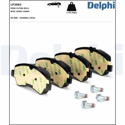DELPHI set placute frana,frana disc