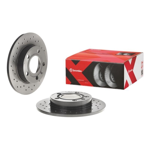Set discuri frana Audi A4 B6 (8e2), A4 B6 Avant (8e5), A4 B6 Convertible (8h7), A4 B7 (8ec), A4 B7 Avant (8ed), A4 B7 Convertible (8he); Seat Exeo (3r2), Exeo St (3r5), punte spate, 245x10, plin perforat, BREMBO