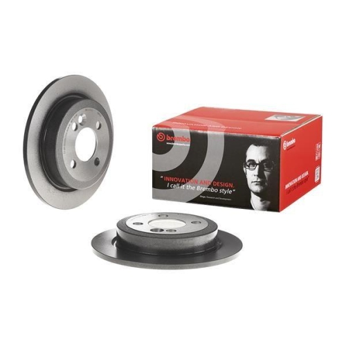 Set discuri frana Mini Mini (R50, Mini (R56), Mini Cabriolet (R52), Mini Clubman (R55), Mini Clubvan (R55), Mini Convertible (R57), Mini Coupe (R58), Mini Roadster (R59), punte spate, 259x10, plin, BREMBO