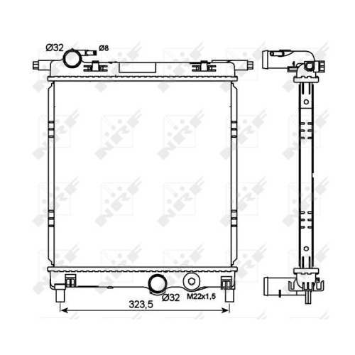 NRF Radiator, racire motor