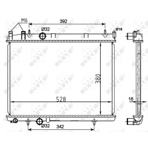 NRF Radiator, racire motor