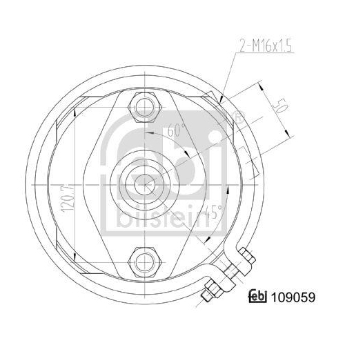 FEBI BILSTEIN Cilindru receptor frana cu membrana