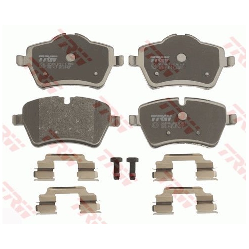 Set placute frana Trw GDB1712, parte montare : Punte fata