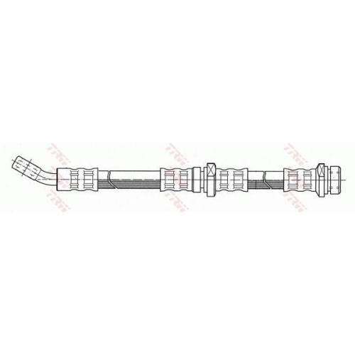 Furtun frana Subaru Impreza Coupe (Gfc), Impreza Estate (Gf), Impreza Saloon (Gc), Legacy 1 (Bc), Legacy 1 Estate (Bc, Legacy 2 (Bd), Legacy 2 Estate (Bg), punte spate, Dreapta, TRW