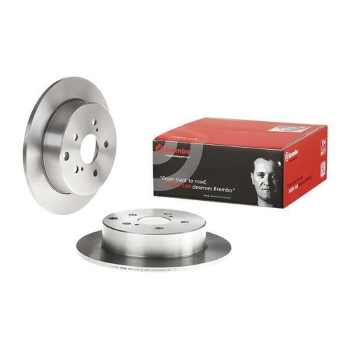 Set discuri frana Toyota Corolla Verso (Zer , 1.6 (ZNR10_), 1.8 (ZNR11_), 2.0 D-4D (CUR10_), 2.2 D-4D (AUR10_), punte spate, 290x10, plin, BREMBO