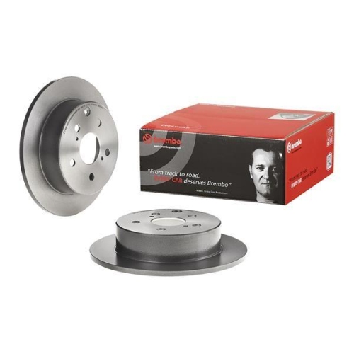 Set discuri frana Toyota Avensis ( T25 ), Avensis Estate ( T25 ), Avensis Sedan ( T25 ), 2.2 D-4D (ADT251_), 2.2 D-CAT (ADT251_), punte spate, 280x10, plin, BREMBO