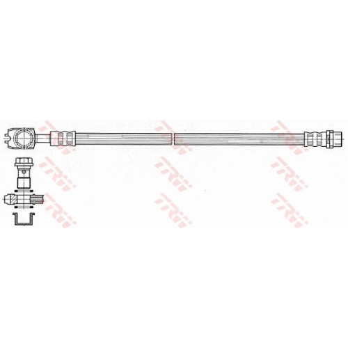 Furtun frana Trw PHD484, parte montare : Punte spate, Stanga/ Dreapta