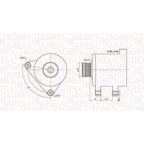 Alternator Bmw Seria 3, 5, 7, X5, Z3 Roadster; Land Rover Freelander I; Rover/Mg 75, Mg ZT, 2.0 CDT, 2.0 CDTI, 2.0 Td4, 3.0 D, 320 d, 520 D, 525 d, 730 d, M 3.2