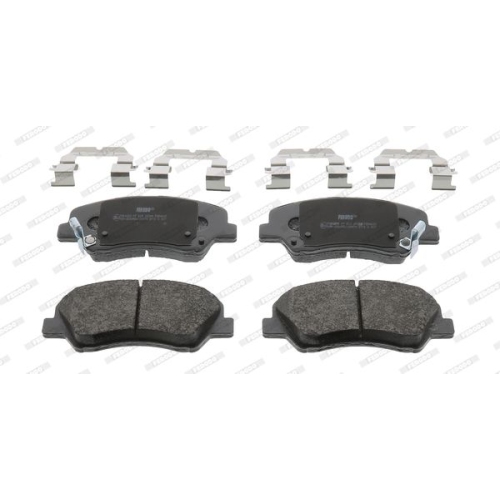 Placute frana Hyundai Accent 4 Sedan (Rb), 08.2010-, I20 (Gb, Ib), 11.2014-, I20 Active (Ib, Gb), 09.2015-, I20 Coupe (Gb), 05.2015-; Kia Rio 3 (Ub), 09.2011-, Rio 3 Sedan (Ub), 09.2010-, FERODO FDB4623
