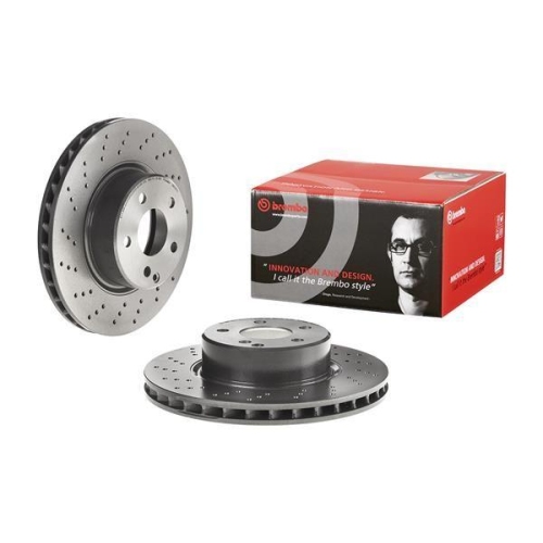 Set discuri frana Mercedes S-Class (W220), S 280 (220.063, 220.163), S 320 (220.065, 220.165), S 350 (220.067, 220.167), punte fata, 312x28, ventilat perforat, BREMBO